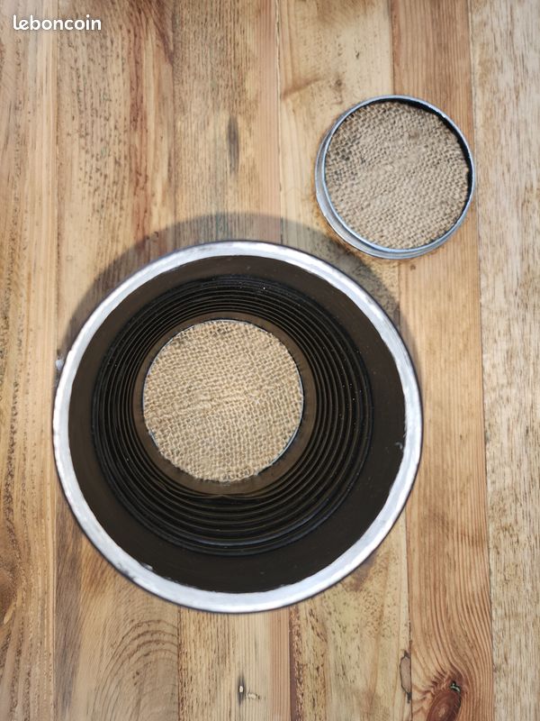 Boite de rangement décorative en métal et corde de jute (image 9)