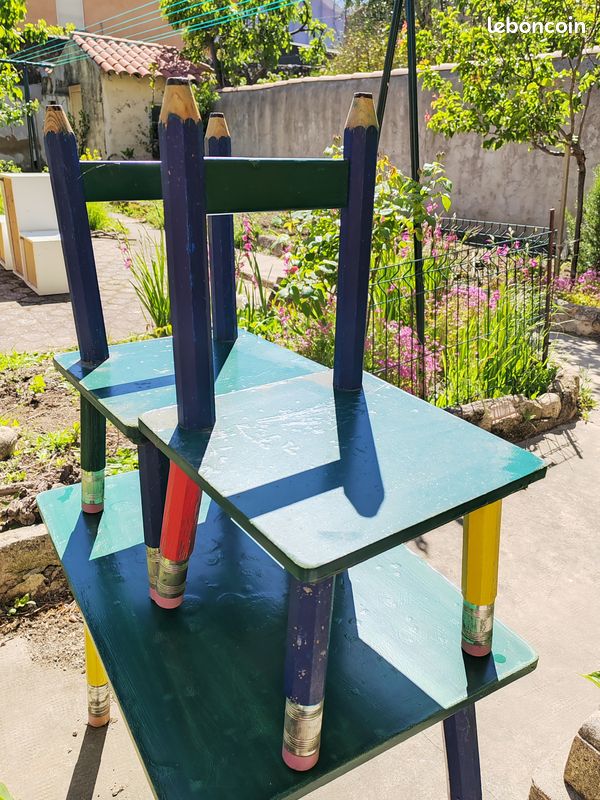 Table crayon vintage - Pierre SALA - Ameublement