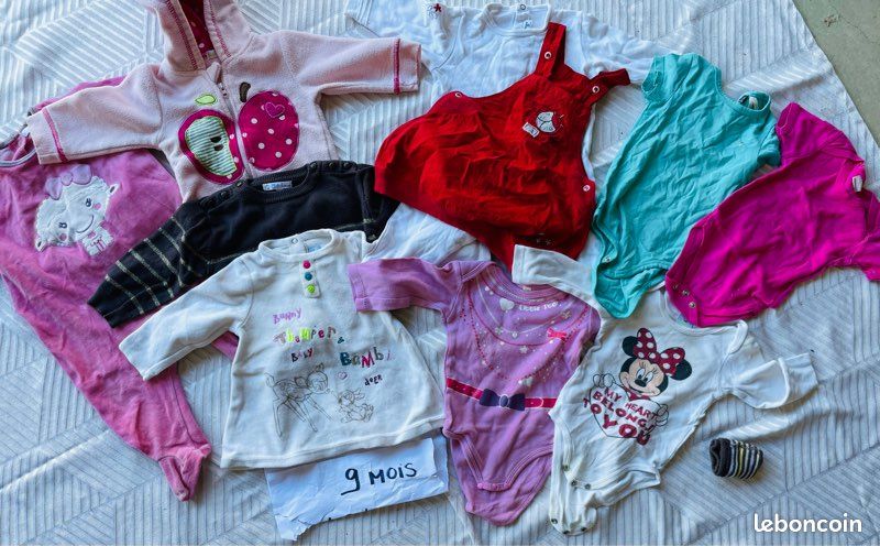 Lot de vêtements fille 9 mois (image 1)