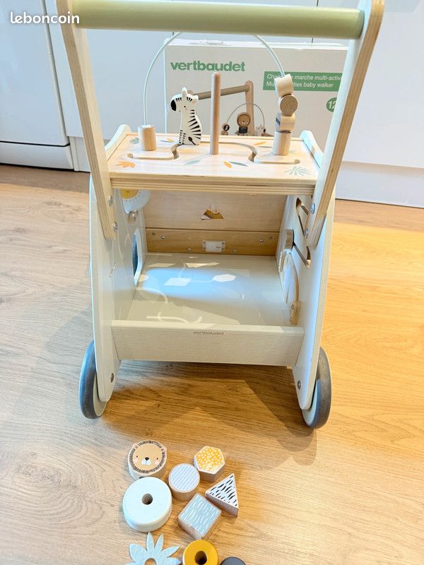 Wooden Walker Vertbaudet Trotteur Baby Walker Marcheur BÃ©bÃ© Bois