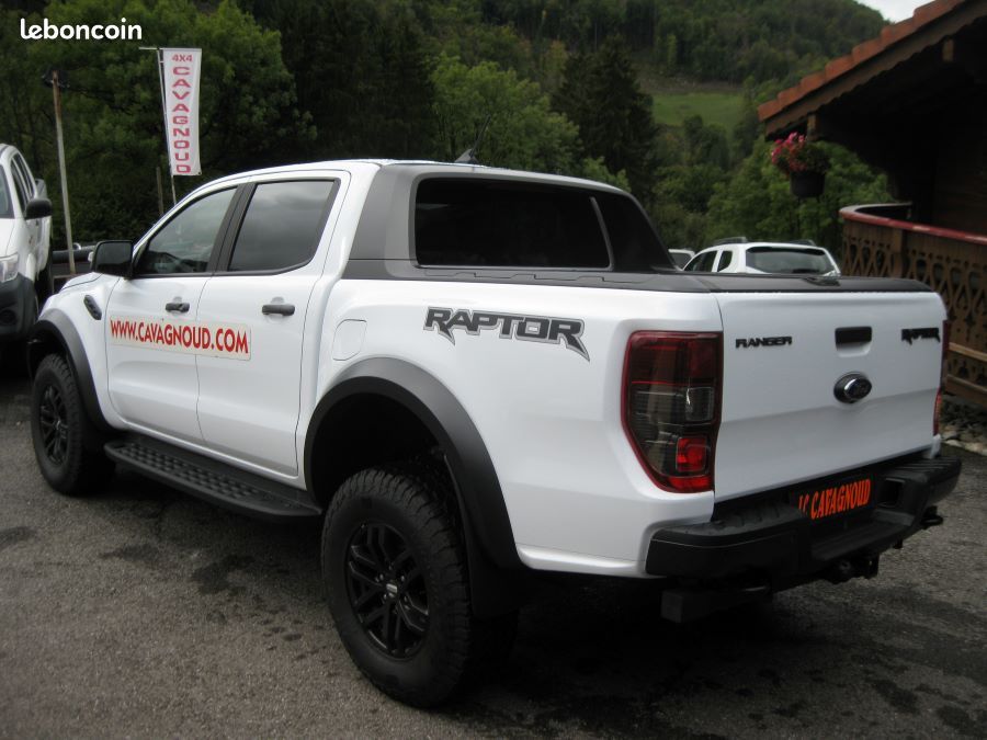 Ford ranger double cab 2.0 ecoblue 213 ch bi-turbo 4x4 raptor boite auto blanc glacier (image 3)