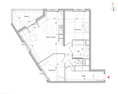 Appartement 240 000 € - 64 m²