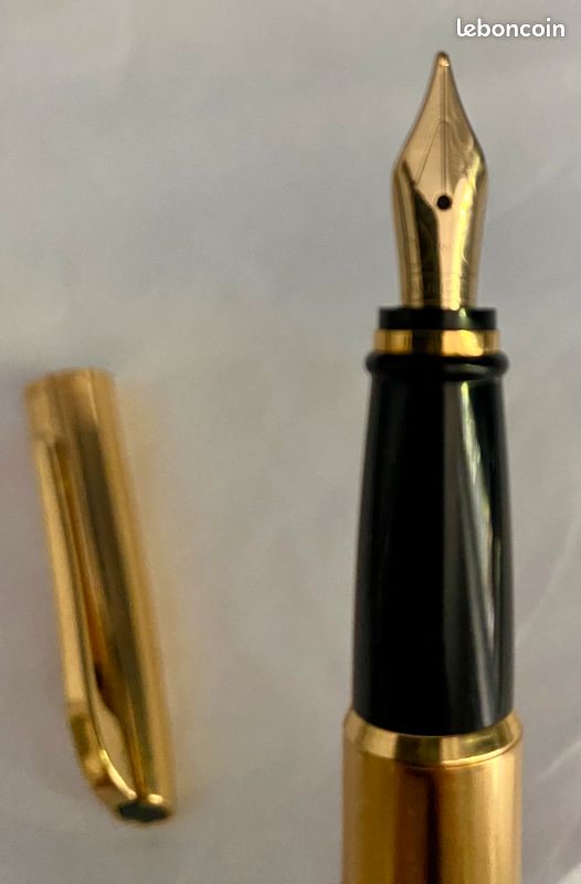 Stylo Plume Aurora Années 1970 - Plaqué Or Ligné - Avec Boîte D'origine - Vintage