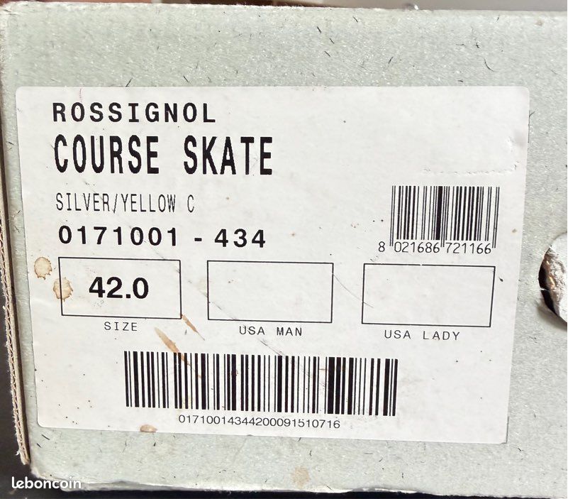Chaussures de ski de fond Rossignol Course Skate – neuves – taille 42 (image 3)