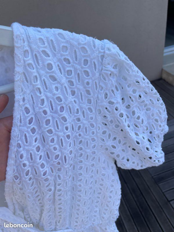 Combishort blanche crochet Vêtements