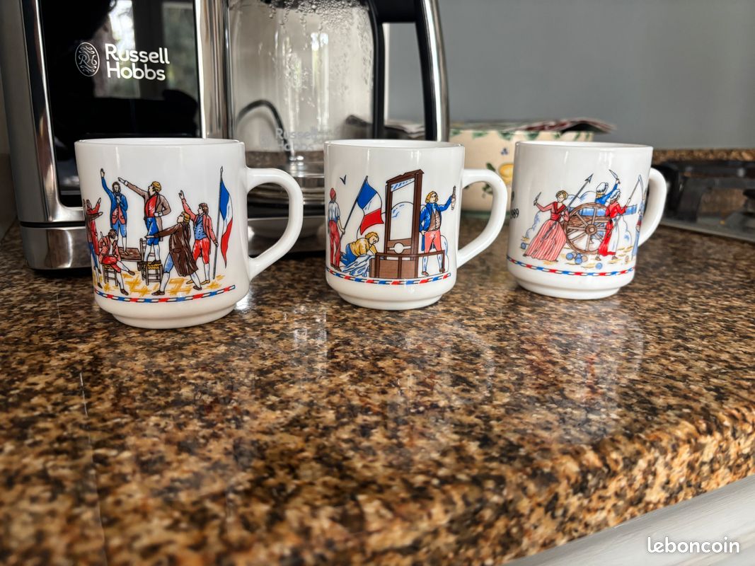 CINQUIÈME RÉPUBLIQUE Lot de 4 médailles, Bicentenaire de la Révolution