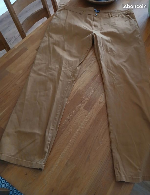 Pantalon beige (image 1)