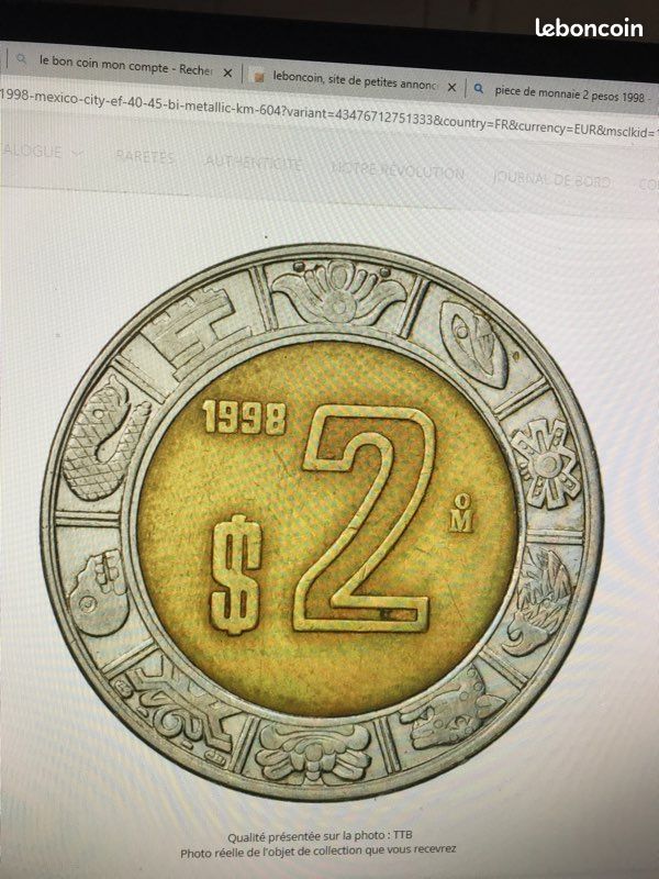 Numismatique du MEXIQUE " 5 pièces de monnaie " (image 6)