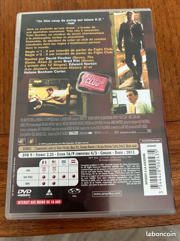 DVD fight club (image 2)