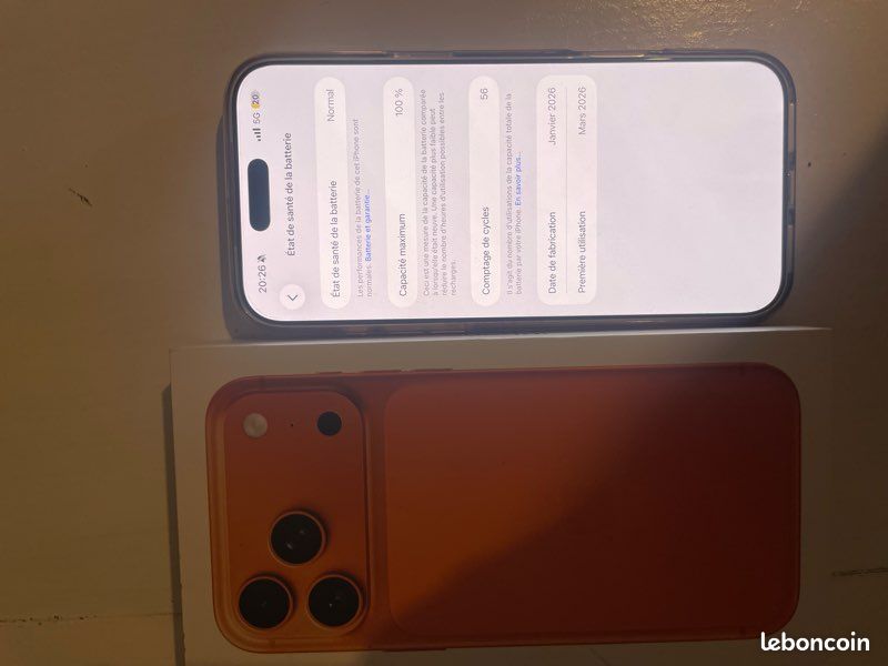 IPhone 17 pro Max avec sa boîte (image 3)