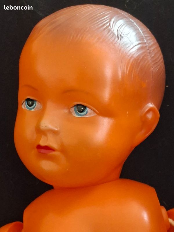 Ancien Baigneur PETITCOLLIN 60 Cm Yeux Dormeurs Ligny-sur-Canche 62270