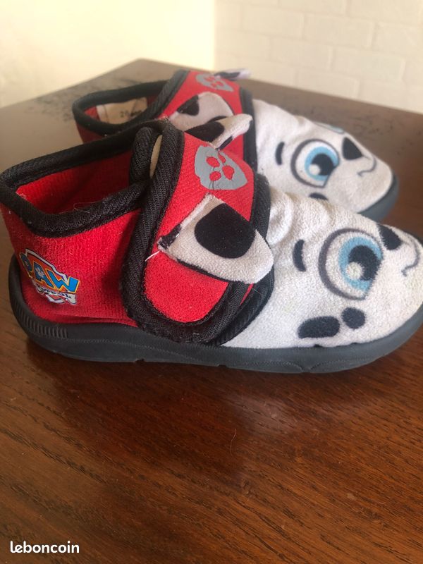Pantoufles Garçon PAW PATROL Taille SM 5-6 - Multicolore, Semelle Caoutchouc, Neuves Sans étiquette