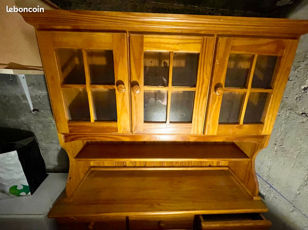 Buffet Vaisselier Pin Miel (image 5)