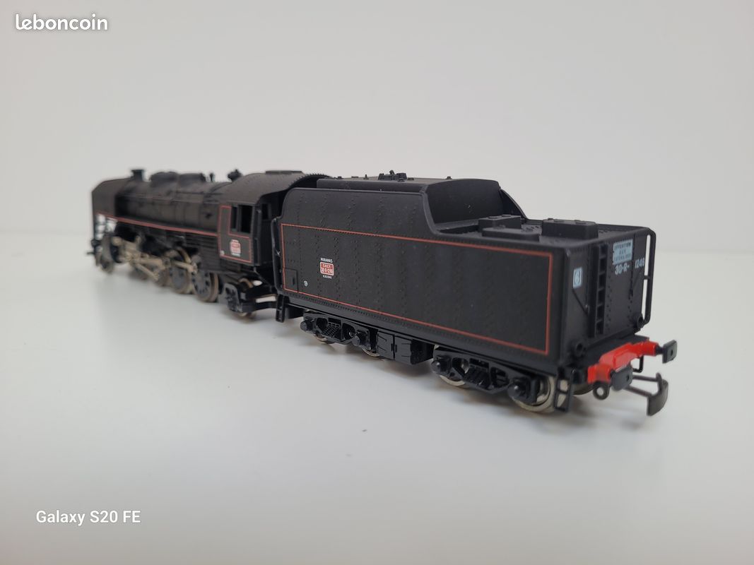 Train wagon N° 8273 Locomotive à vapeur 141 R 1246 dépot de Miramas Jouef Ho (image 8)