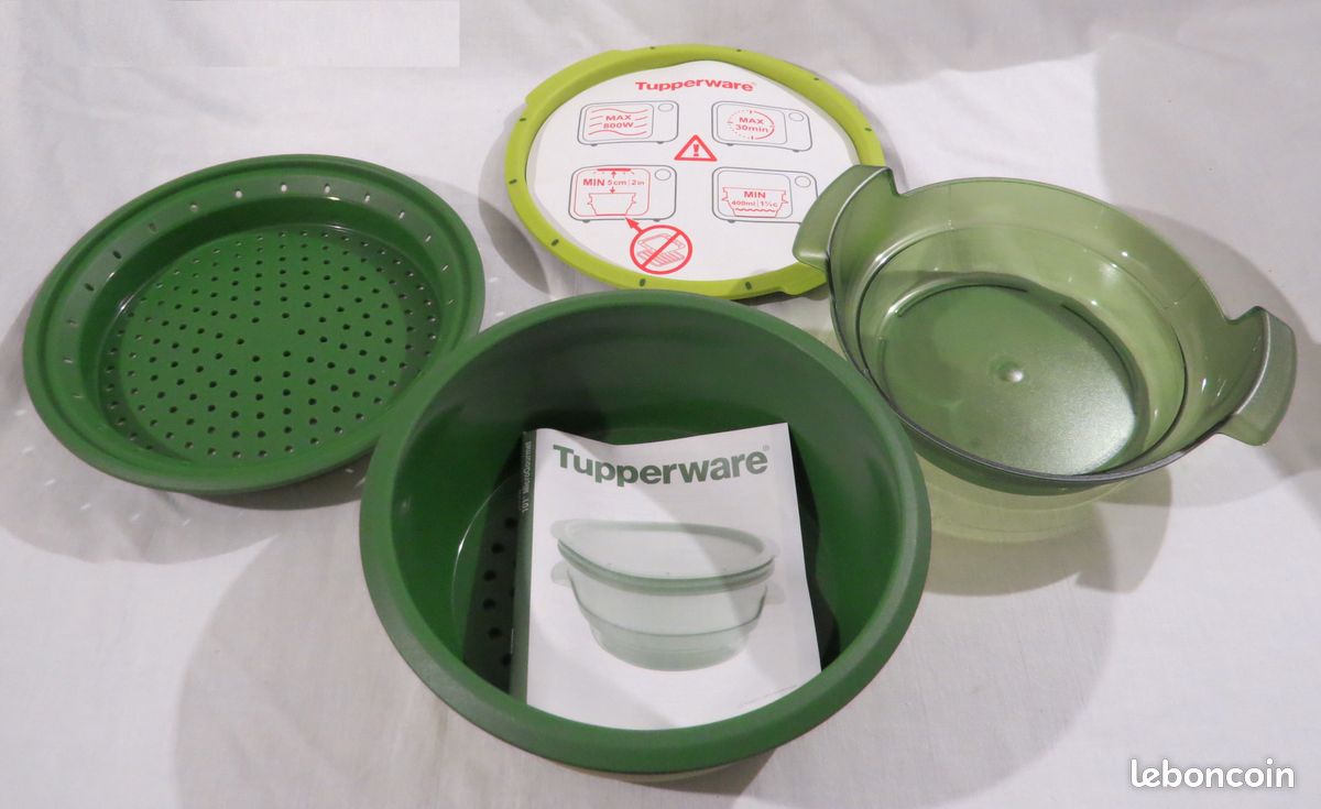 Tupperware ensemble neuf de stock Micro Vap rond avec Insert & 8 ramequins  80ml + Livre + 2 brochures + notice (-20% si achat en lot via le panier  Leboncoin) - Arts de la table