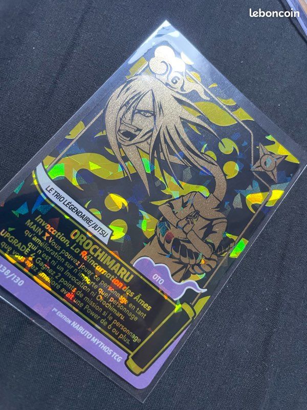 orochimaru yugioh card 50/130 C (2nd) 2002 Naruto CCG Orochimaru #US030