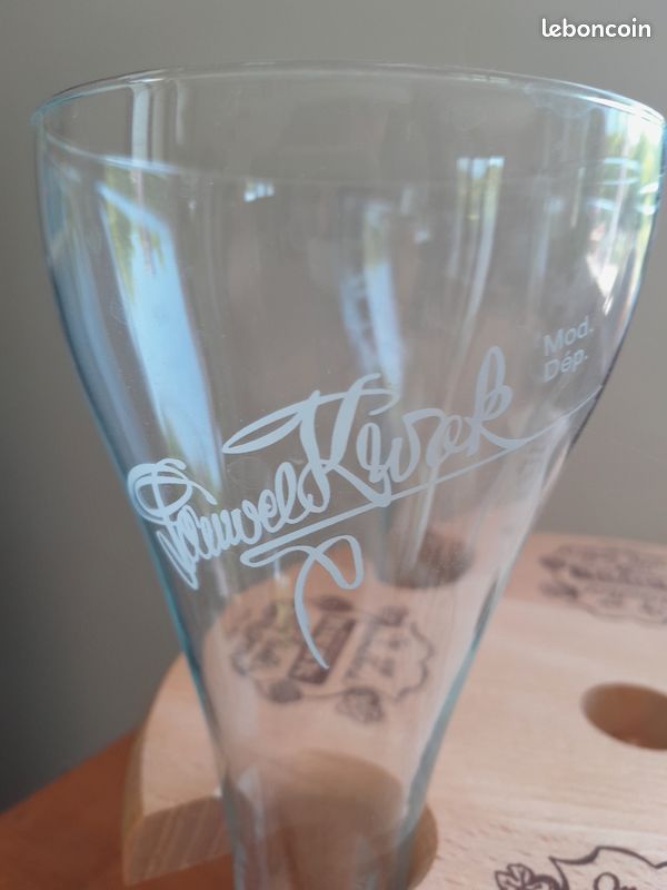 MyGift Lot De 4 Plateaux De Service En Verre Avec Planche En Bois