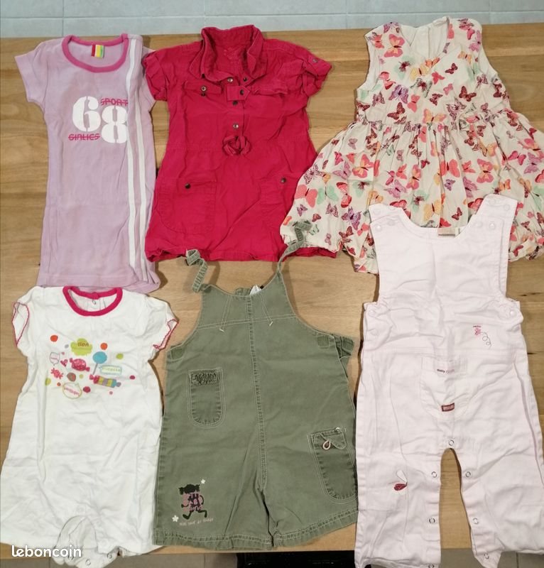 Lot Vêtements bébé Fille 2 ans Eté (image 2)