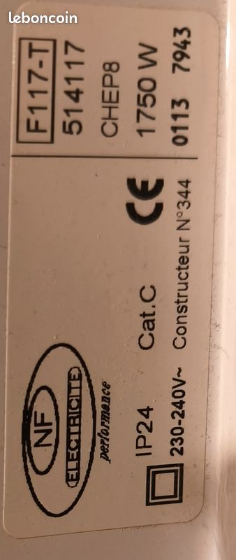 Radiateur électrique Atlantic 1750W (image 4)