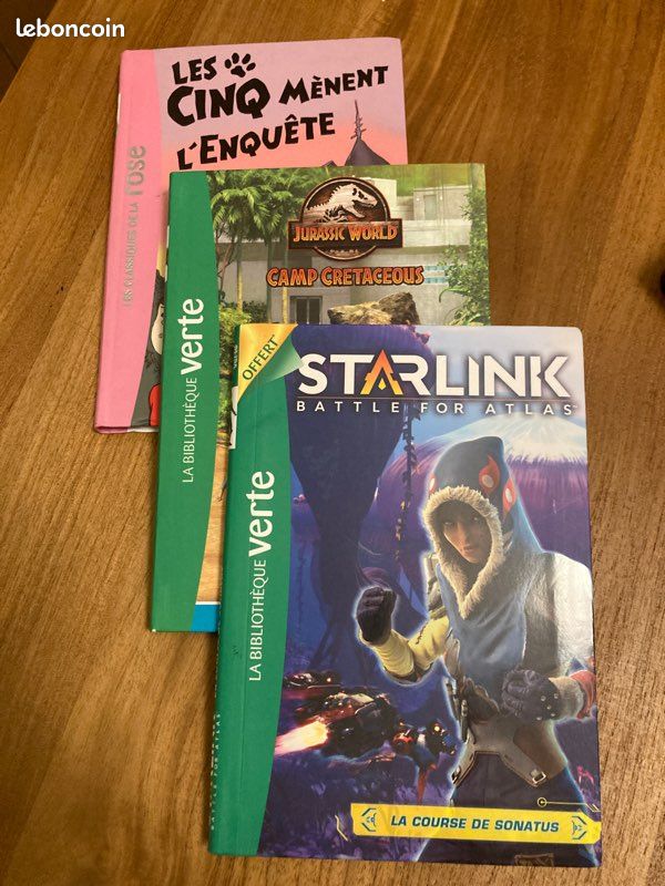 Lot de 3 livres de la bibliothèque verte et rose (image 1)
