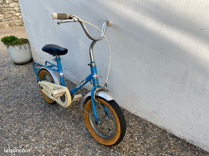 Vélo enfant Lejeune bleu vintage (image 1)