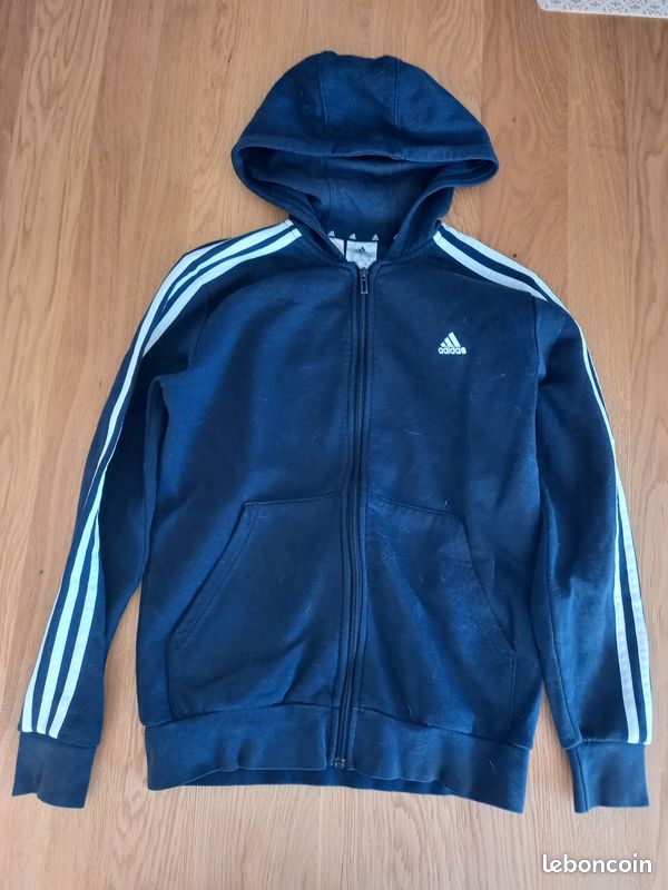 Veste à capuche Zippée Adidas 13/14 ans (image 1)