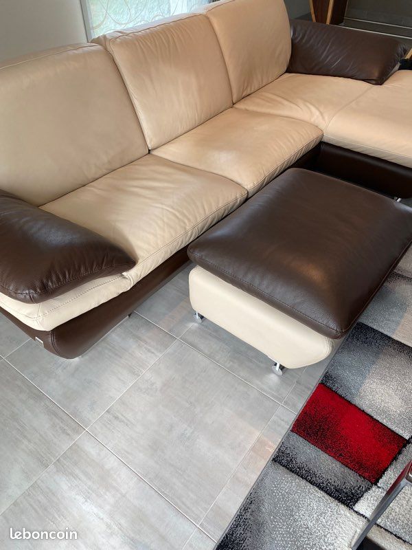 Canapé cuir (image 1)