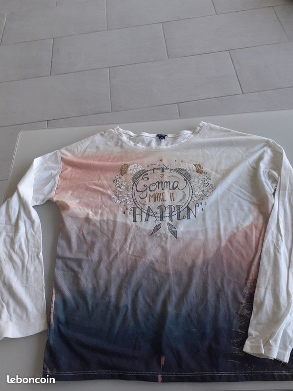 T-shirts manches longues lot très peu utilisés (image 2)