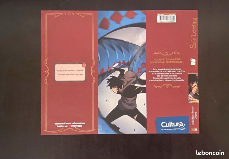 Jaquette collector solo leveling tome 2 cultura (image 2)