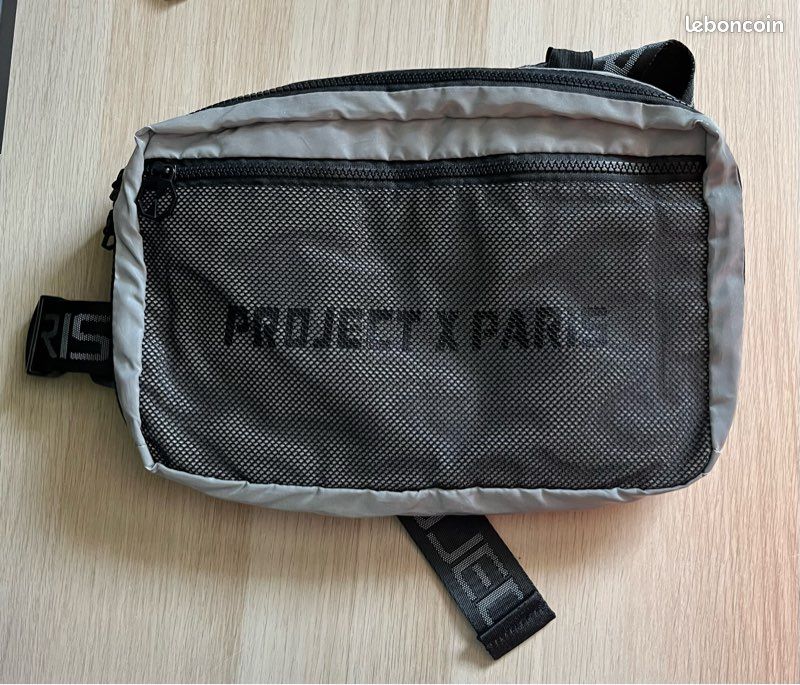 Borsa Unisex Project X Paris, Grigio, 32x22 Cm, Poliestere Con Inserti In Mesh