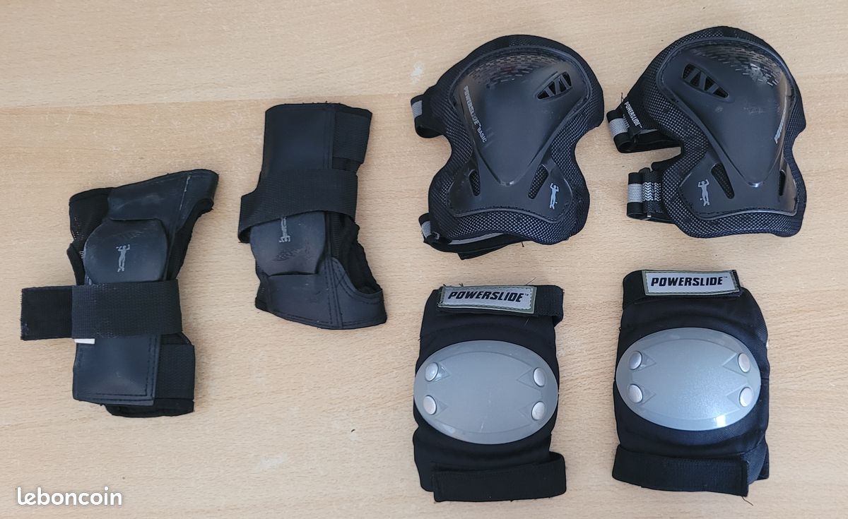 Ensemble de protections rollers/ skate Powerslide Taille XS (image 1)
