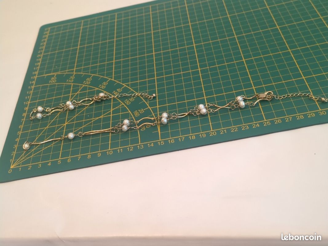 Bracelet Vintage Jean Louis Scherrer - Métal Doré Et Fausse Perle - Rare