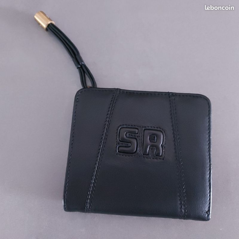 Portefeuille/porte-monnaie Sonia Rykiel En Toile Et Cuir - Vintage - Occasion