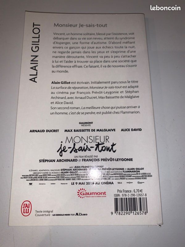 Livre , Monsieur je sais tout Alain Gillot (image 2)