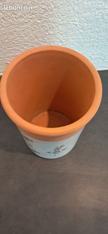 Seau à vin en terre cuite émaillée (image 4)