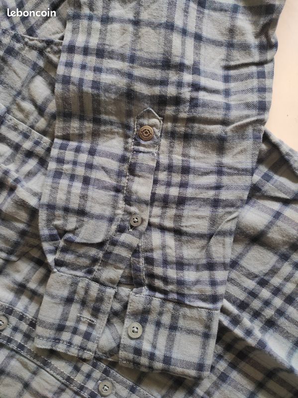 Chemise Bonobos homme L longue bleue à carreaux boutonnée ... - eBay