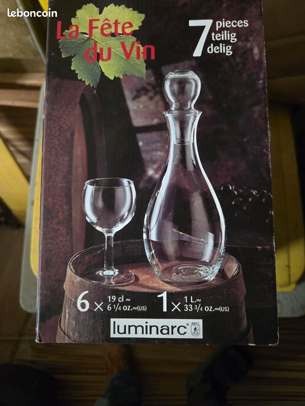 Service à Eau en Verre 7 Pièces