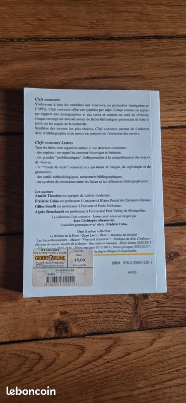 Clefs concours - Les Confessions I à VI de Rousseau (image 3)