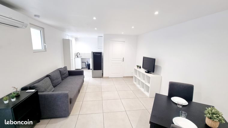 Location appartement meublé 40m² et 65m² de jardin/terrasse