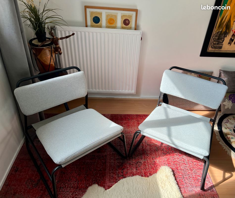 2 Fauteuils Orrsta gris clair LINNEBÄCK (image 1)