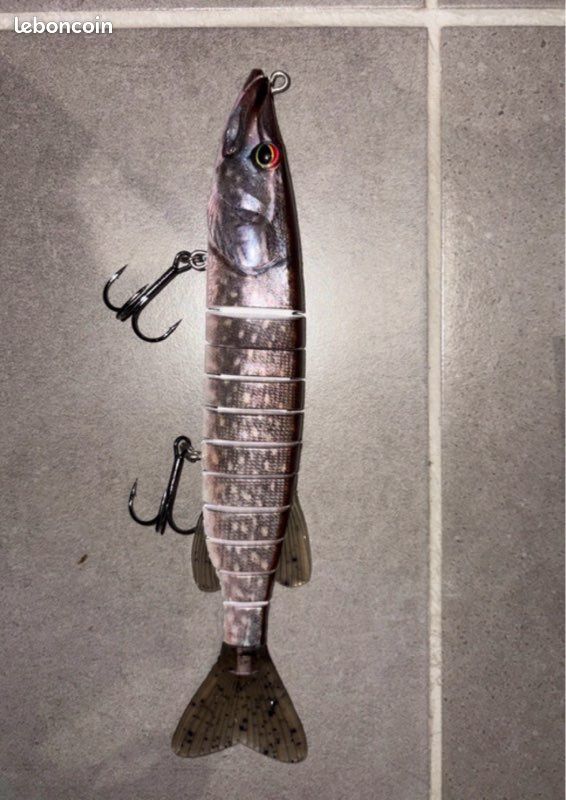 Leurre De Pêche Vintage 10,000 Lakes, Brochet, Toupie, Sur Carte D'origine