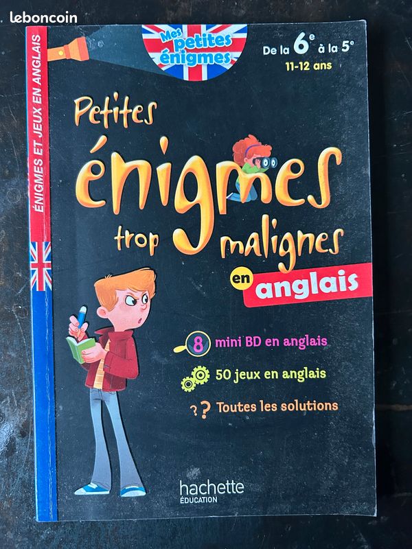 Petites énigmes trop malignes en anglais-11/12 ans (image 1)