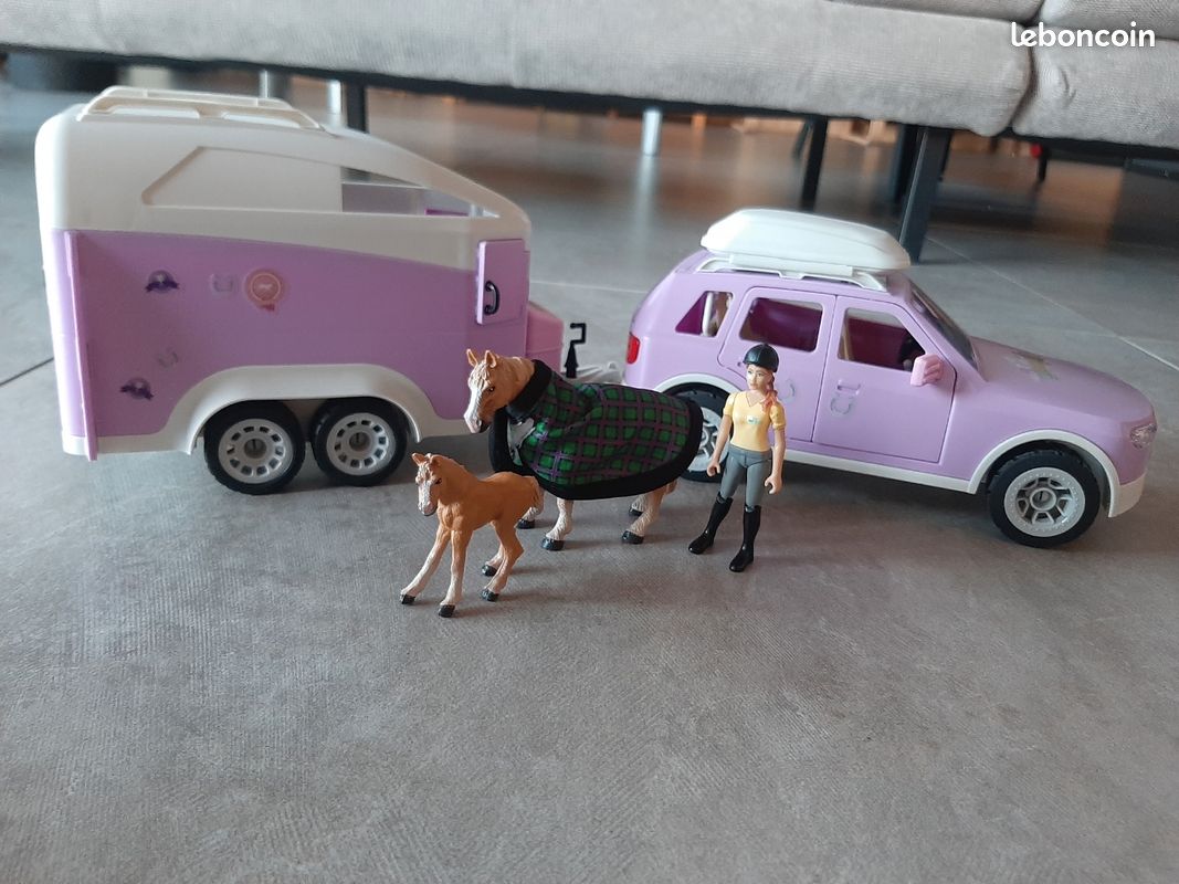 Jouet voiture + van + chevaux (image 2)