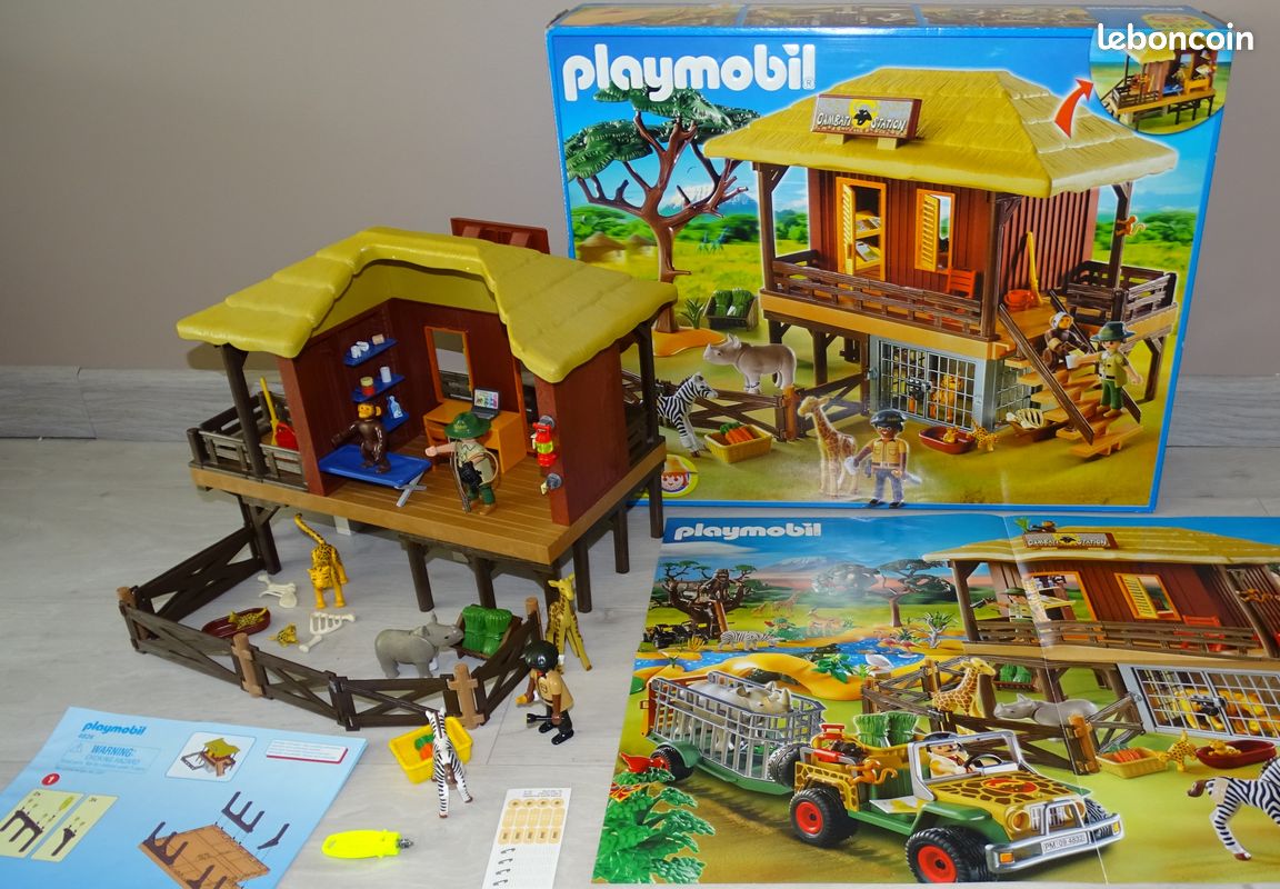 Playmobil lot Savane N° 4826 Centre de soins : Achat occasion | Autres jeux de construction Playmobil 4 ans (102-108 cm) Très bon état