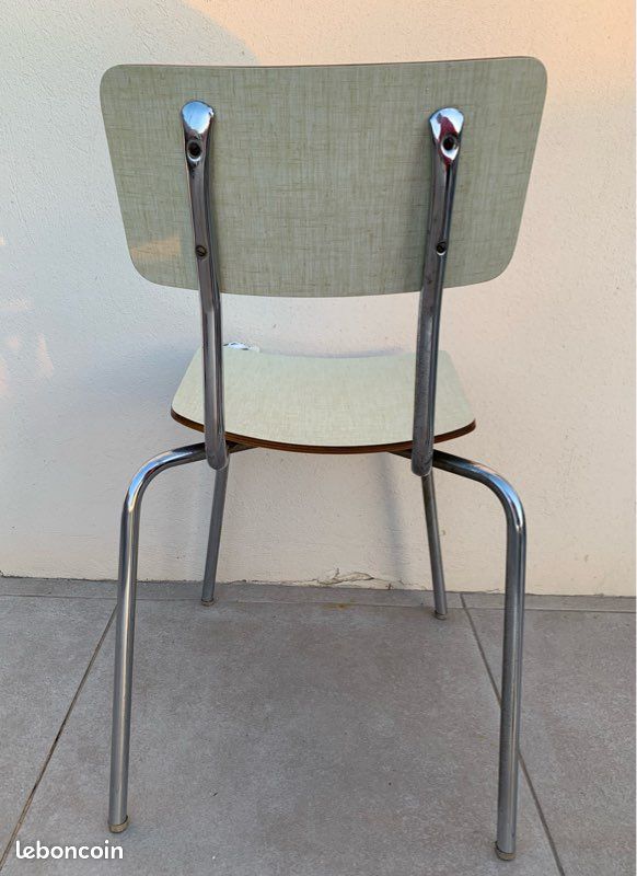 Chaise formica et bois (image 2)