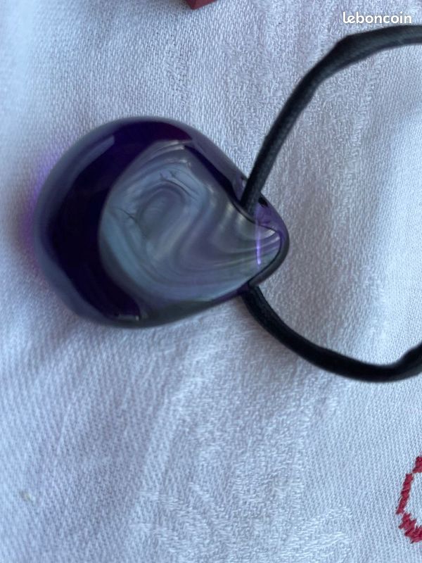Pendentif Baccarat violet - neuf (image 3)