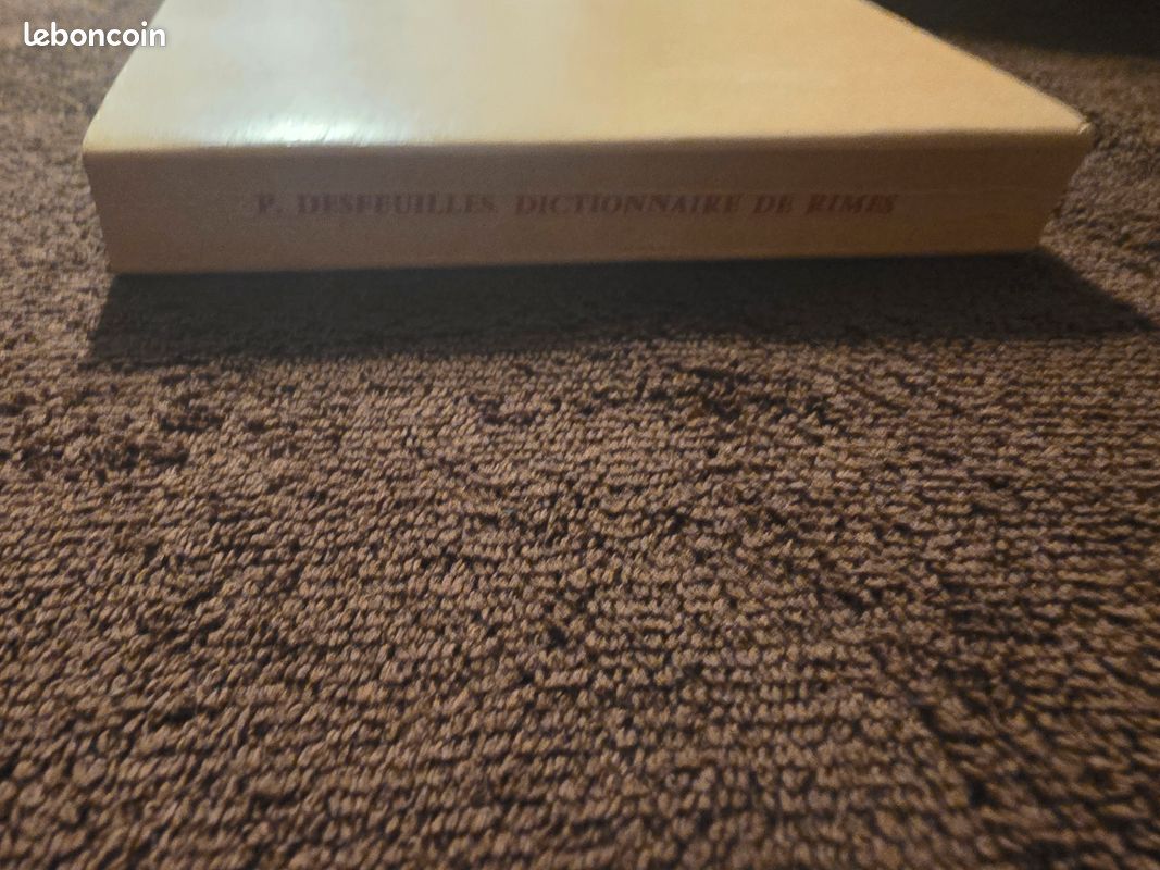 Dictionnaire de rimes, précédé d'un petit traité de versification française vue de dos — LBC AT'Brocante Troyes