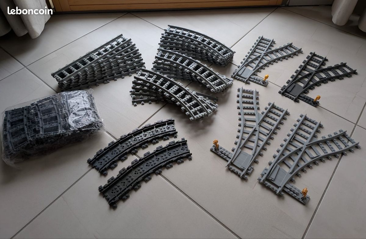 Lot de rails pour Lego Train - Jeux & Jouets