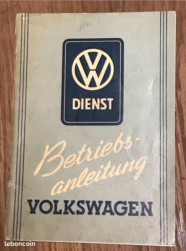 Manuel d'utilisation VW Split 1950 (image 1)