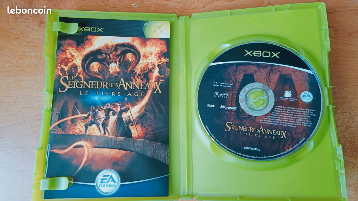 Jeu XBOX - Le Seigneur des Anneaux, le Tiers Age - TBE (image 3)